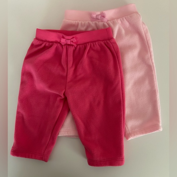 0-3 month old (Lot Bundle of 4) Gerber Baby Fleece Pants - Picture 2 of 4